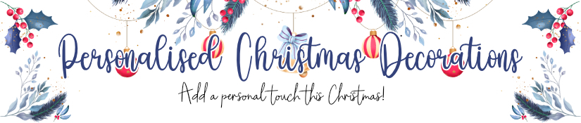 Personalised Christmas Decorations Banner