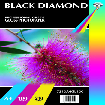 Black Diamond A4 210gsm Gloss