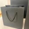 Plain Gift Bags for Personalisation / Wedding Bags / Bags for all occasions / White and Black Bags / Paper Gift Bag with Rope Handles - White - Small Landscape