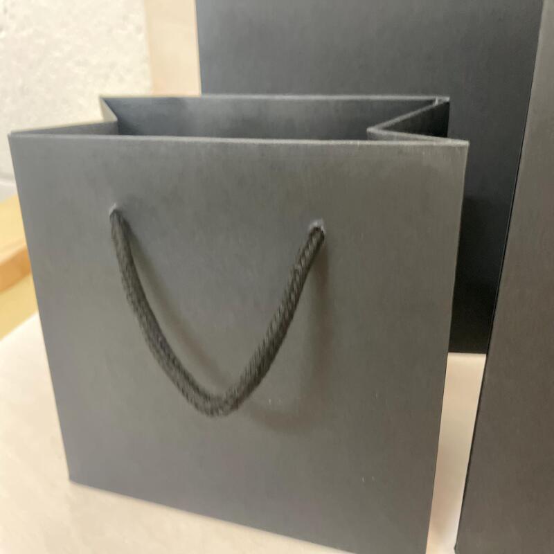 Plain Gift Bags for Personalisation / Wedding Bags / Bags for all occasions / White and Black Bags / Paper Gift Bag with Rope Handles - White - Small Landscape