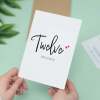 Twelve Year Anniversary Card For Husband 12 Year Anniversary Card Boyfriend or Girlfriend Wedding Anniversary Card For Wife - Large (5x7) / Blank Message