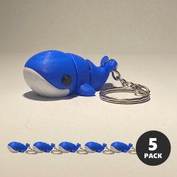 Baby Blue Whale Keyring Pack (x5)