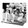Shore leave shenanigans, black and white vintage photographic card featuring a sailor & beer - 12.6 x 17.7cm  blank inside - made in the UK