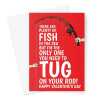 Tug On Your Rod Cheeky Valentine's Card For Him Greeting Card - A5 Portrait - 1 Card