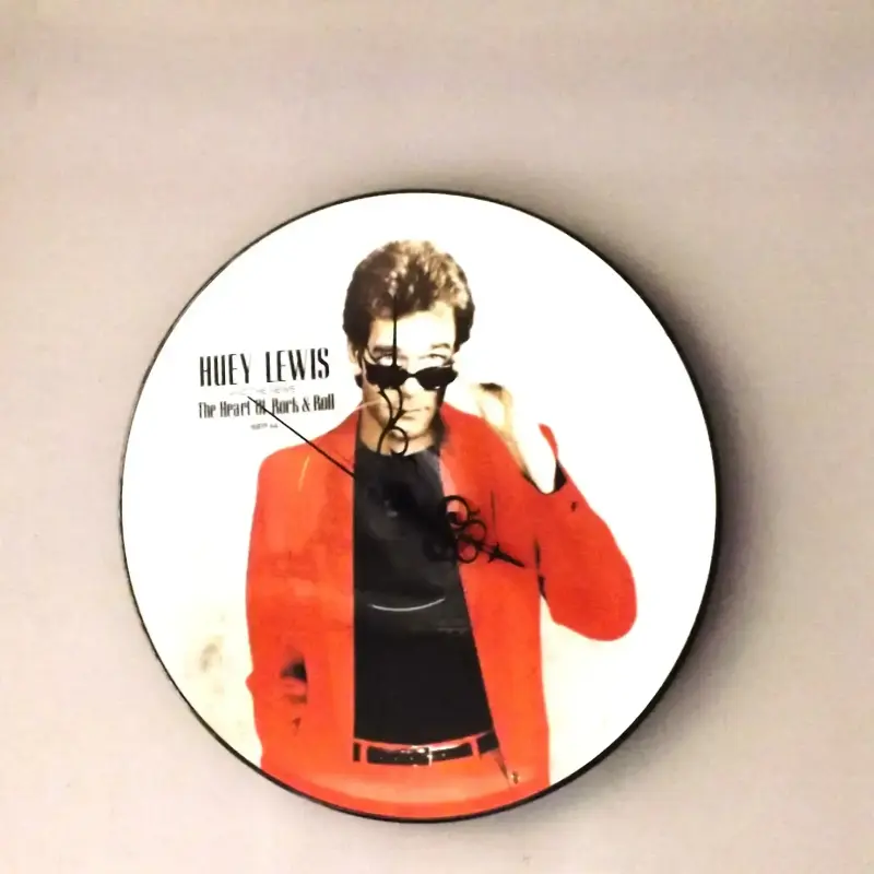 Huey Lewis And The News 12 Inch Clock Picture Disc Vinyl Record 80s Great