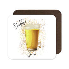 Personalised Beer Coaster with Splash Effect