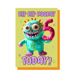 5 Today | Cute Card | Alien card