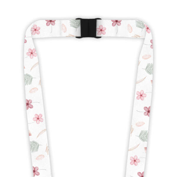 Double Breakaway Lanyard - Pretty Pink Florals