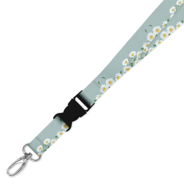 Double Breakaway Lanyard - Daisy Border