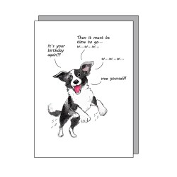 Wee Yourself - funny dog card