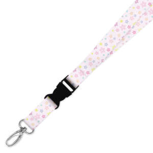 Double Breakaway Lanyard - Pastel Daisies