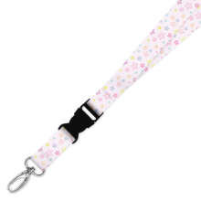 Double Breakaway Lanyard - Pastel Daisies