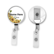 Personalised Metal ID Reel - Sunflower Corner