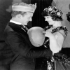 Couple with balloon