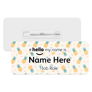 #hello my name is... Name Badge - Summer Pineapples
