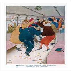 Christmas Heath Robinson - a 17.5 x 12.5cm Christmas Card from Holy Mackerel's Alternative Image Range of Festive Designs.