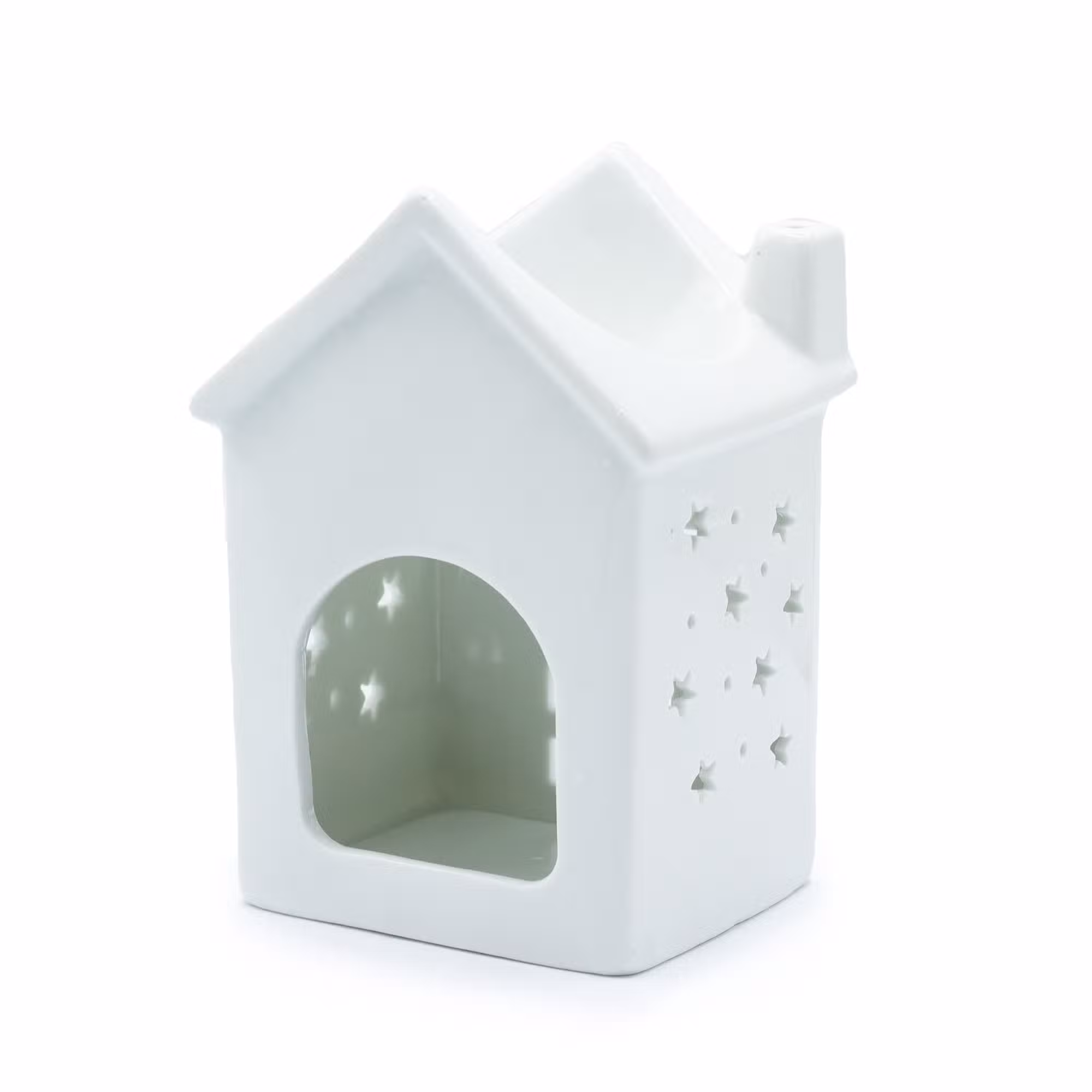 White Ceramic Wax Melt Burner | Oil Warmer