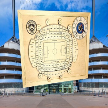 Manchester City - Field of Time: Eye-Catching Football Stadium Clocks for Fans