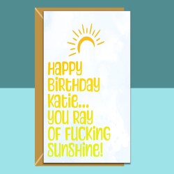 Customised Birthday Card - Funny - For Him or Her - For mum, dad, friend, brother, sister. Whether 20th, 25th, 40th, or any other age.