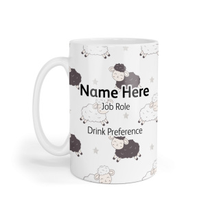 Personalised Ceramic Mug - Cute Sheep