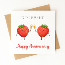 Anniversary Card - To The Berry Best - Standard Smooth Card