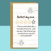 Dog Mum Birthday Card - Funny Card for the pup's mom on her birthday - Any Age - Personalised inside if required - Blank inside - Regular - Matte