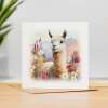 Notelet Card of a Llama For Anyone Any Occasion Card For Her or For Him Card For Birthday or Easter Card Thank You Card - Square (5.5x5.5) / Blank Inside