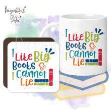 Mug & Coaster Set - I Like Big Books & I Cannot Lie