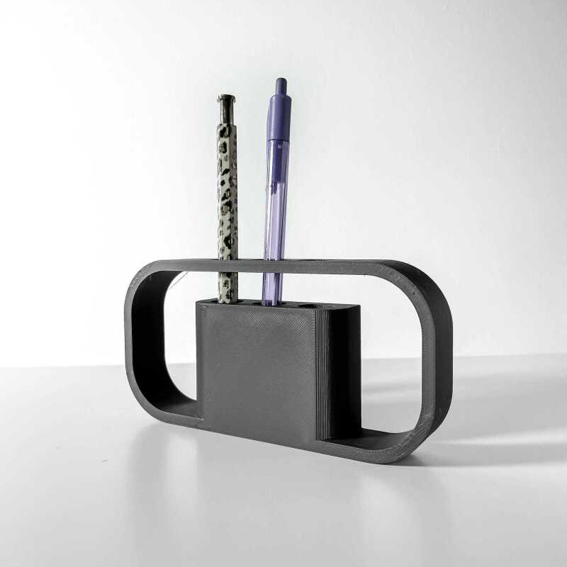 The Ilios Pen Holder | Desk Organiser and Pencil Cup Holder - Black
