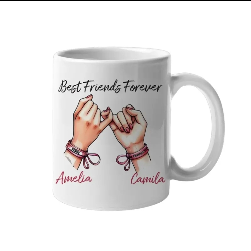 Custom Best Friends Forever Pinky Promise Mug 💕☕