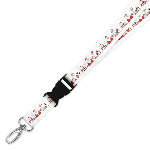 Double Breakaway Lanyard - Cute Christmas Characters