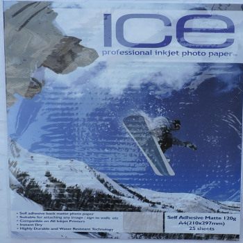 ICE A4 120gsm Self Adhesive Matte (Matt) Photo Paper
