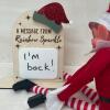 Personalised Elf Message Board / Message from your Elf / Elf Arrival Prop / Reusable Message Board - Your Elf