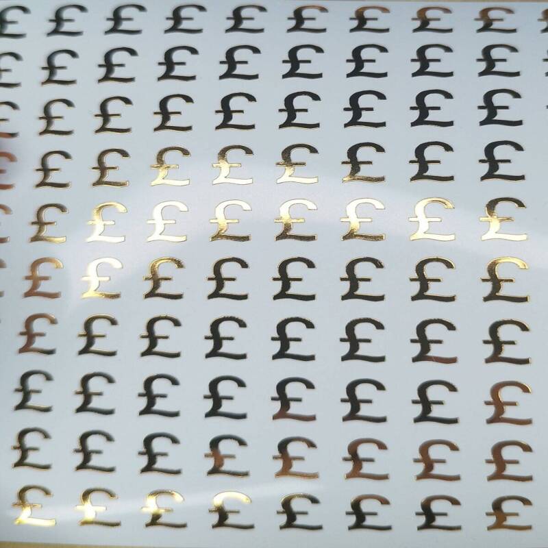 Currency Stickers | Pound Stickers | Euro Stickers | Dollar Stickers - 1 - Pound