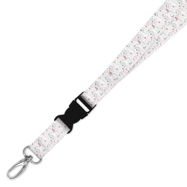 Double Breakaway Lanyard - Boho Woodland Rainbows