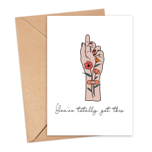Mental Wellbeing Card - You've Totally Got This - Small (Approx. A6 | 105mm x 148mm | 4.1in x 5.8in) - Standard Smooth Card