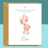 Your new Niece Card - Customised - Congratulations on the birth of your Niece - Personalised Card - New Baby - For aunt or uncle - Regular - Matte - Personalised Inside
