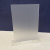 Arched A5 A4 Frosted Acrylic Table Number or Sign Blank with Stand / Frosted Clear / Acrylic Blanks / Wedding Signage/ DIY Signage / 3mm - A5 - Arched