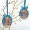 Handmade Personalised Frozen Inspired Bauble,Personalised Frozen Tree Decor - 6cm