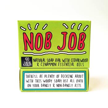 Nob Job Soap | Cedarwood | Funny Gift | Vegan | Stocking Filler | Secret Santa | valentine