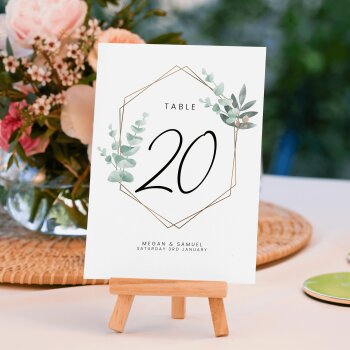 Wedding Table Numbers, Simple Wedding Table Cards, Table Name Cards, Double Sided Table Number Cards, Table Number Cards Simple & Classy