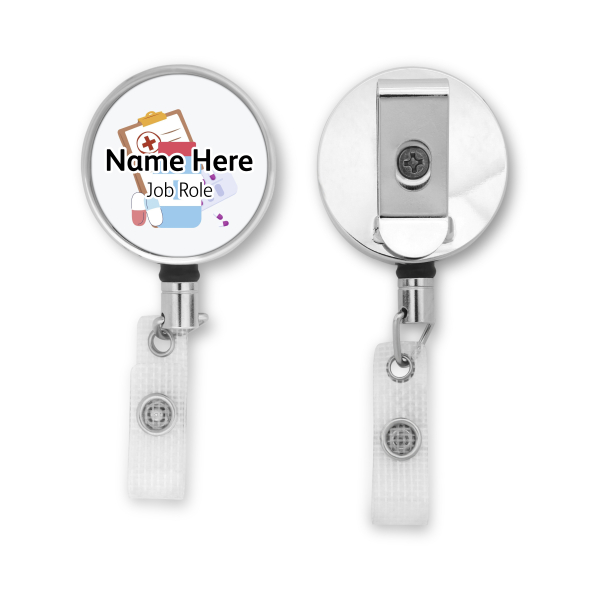 Personalised Metal ID Reel - Nurse Doctor Medical Care
