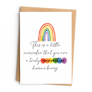 Positivity Card - You Are A Truly Marvellous Human Being