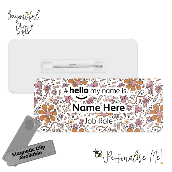 #hello my name is... Name Badge - Retro Medical Tools