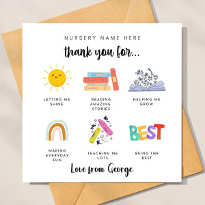 Personalised Thank You Teacher Card - Thank You For...