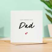 Birthday Card For Dad Happy Birthday Card For Dad Simple Birthday Card For Dad Love Hearts Birthday Card For Dad