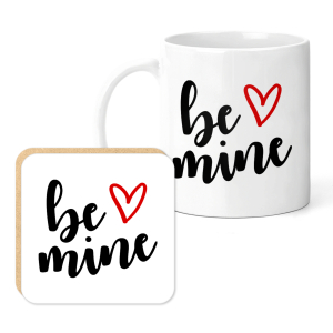 Valentine's Mug & Coaster Set - Be Mine