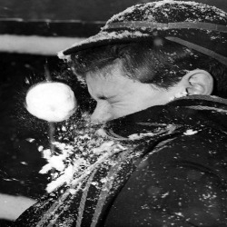 Boy with Snowball in his face - a 17.5 x 12.5cm Christmas Card from Holy Mackerel's Alternative Image Range of Festive Designs.