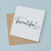 Birthday Card For Girlfriend Beautiful Girlfriend Birthday Card - Square (5.5x5.5) / Blank Inside