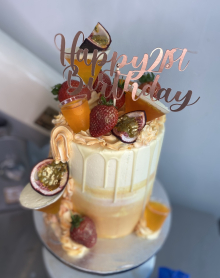 Pornstar Martini/Espresso Martini/Strawberry Daiquiri Inspired Cake